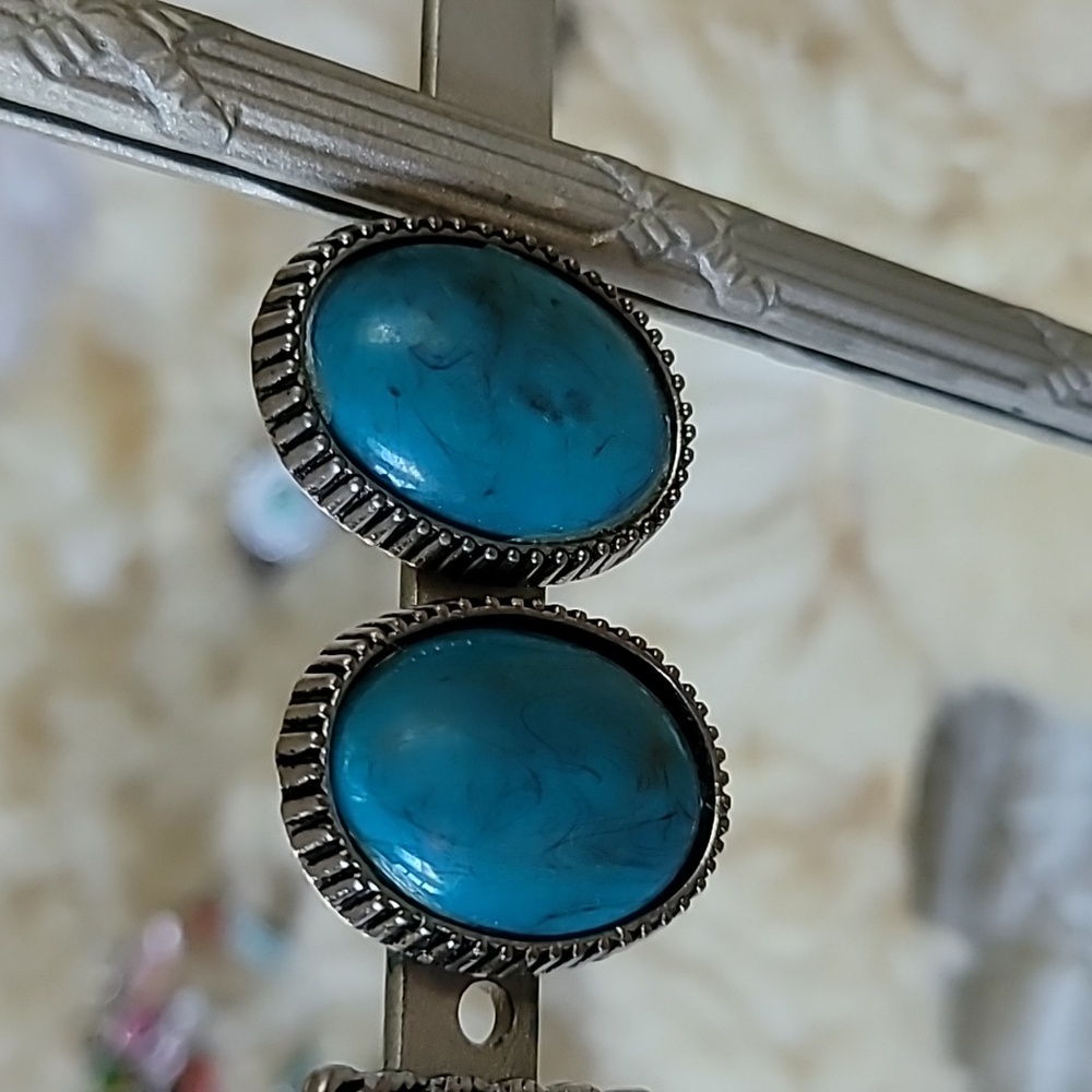 Vintage Art Deco Southwestern Boho screwback earrings